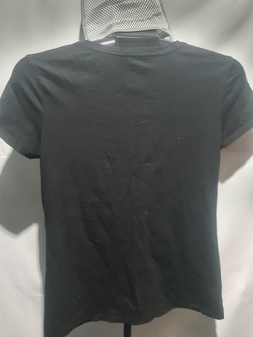 Black crew neck T-shirt