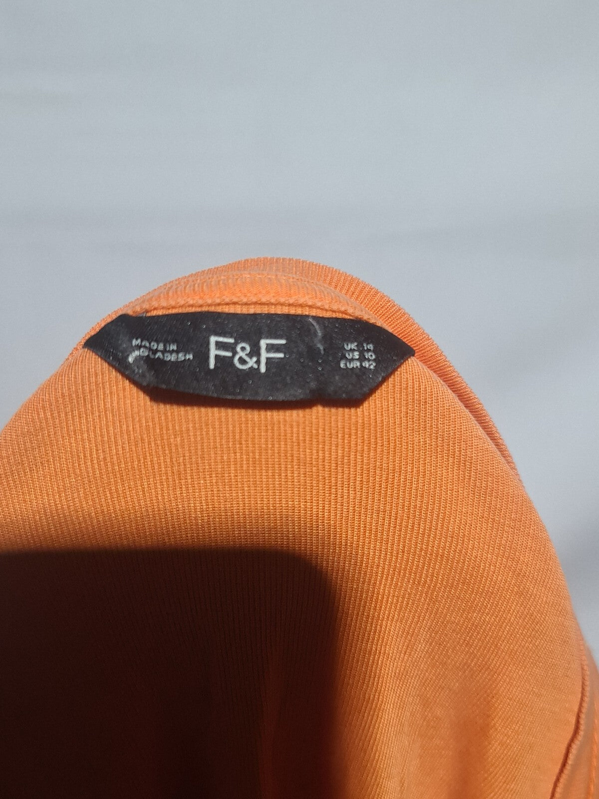 F&F orange V-neck T-shirt