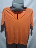 F&F orange V-neck T-shirt