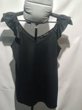 George black sleeveless top with shoulder bows