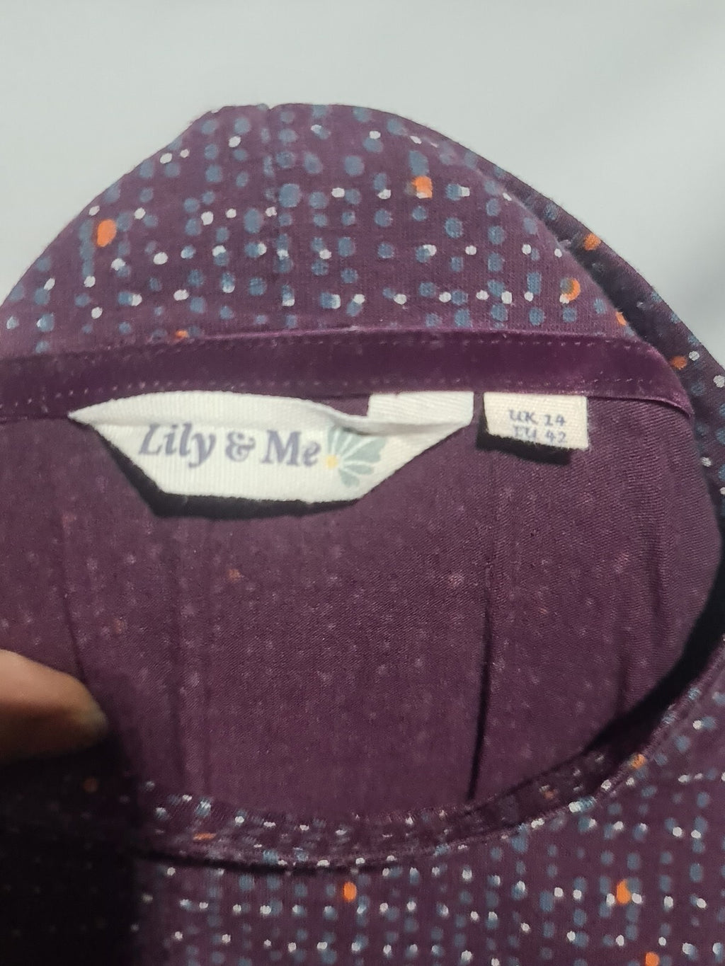 Lily & Me purple long sleeve top