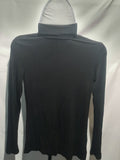 Papaya black ribbed turtleneck top
