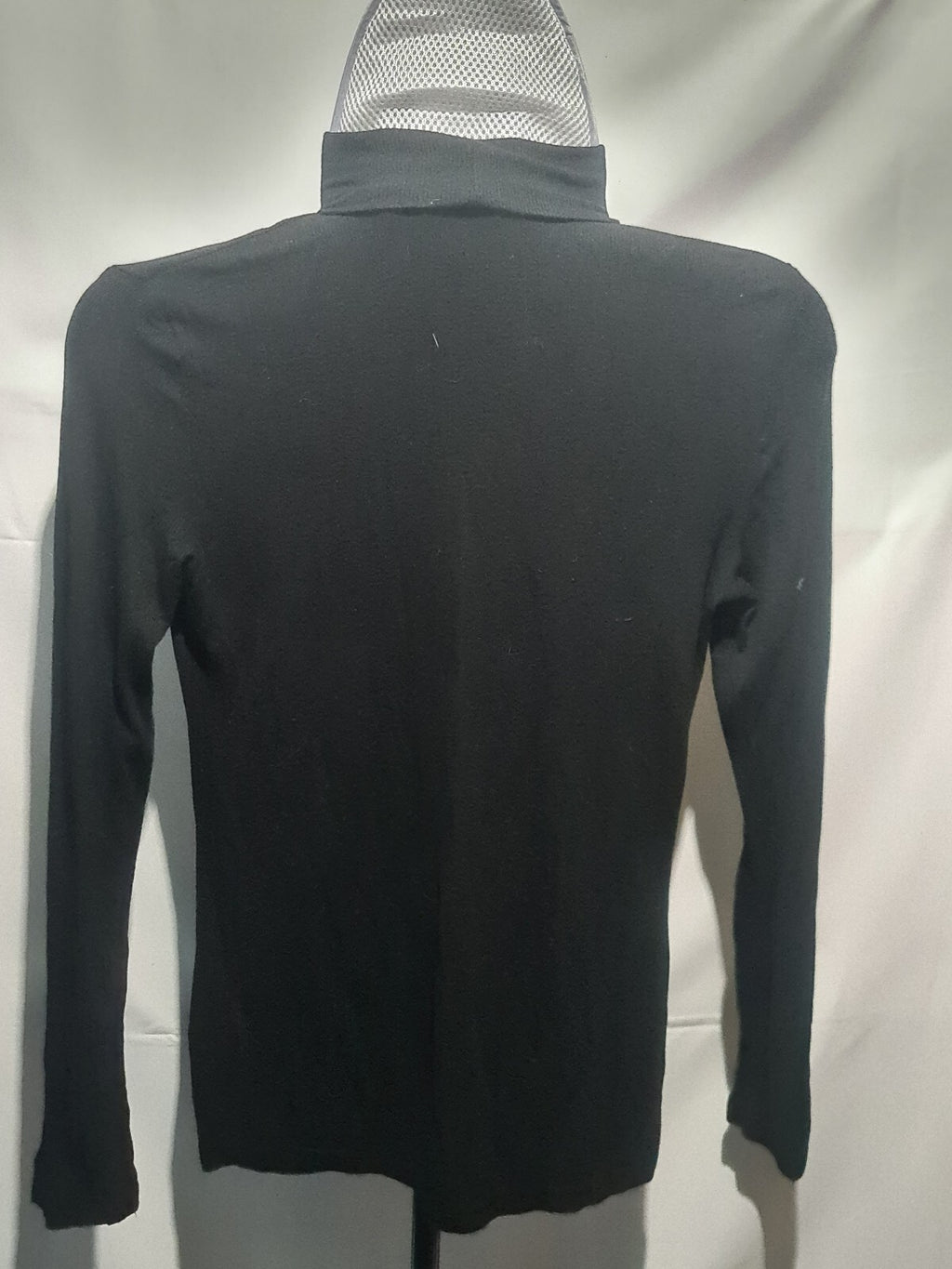Papaya black ribbed turtleneck top