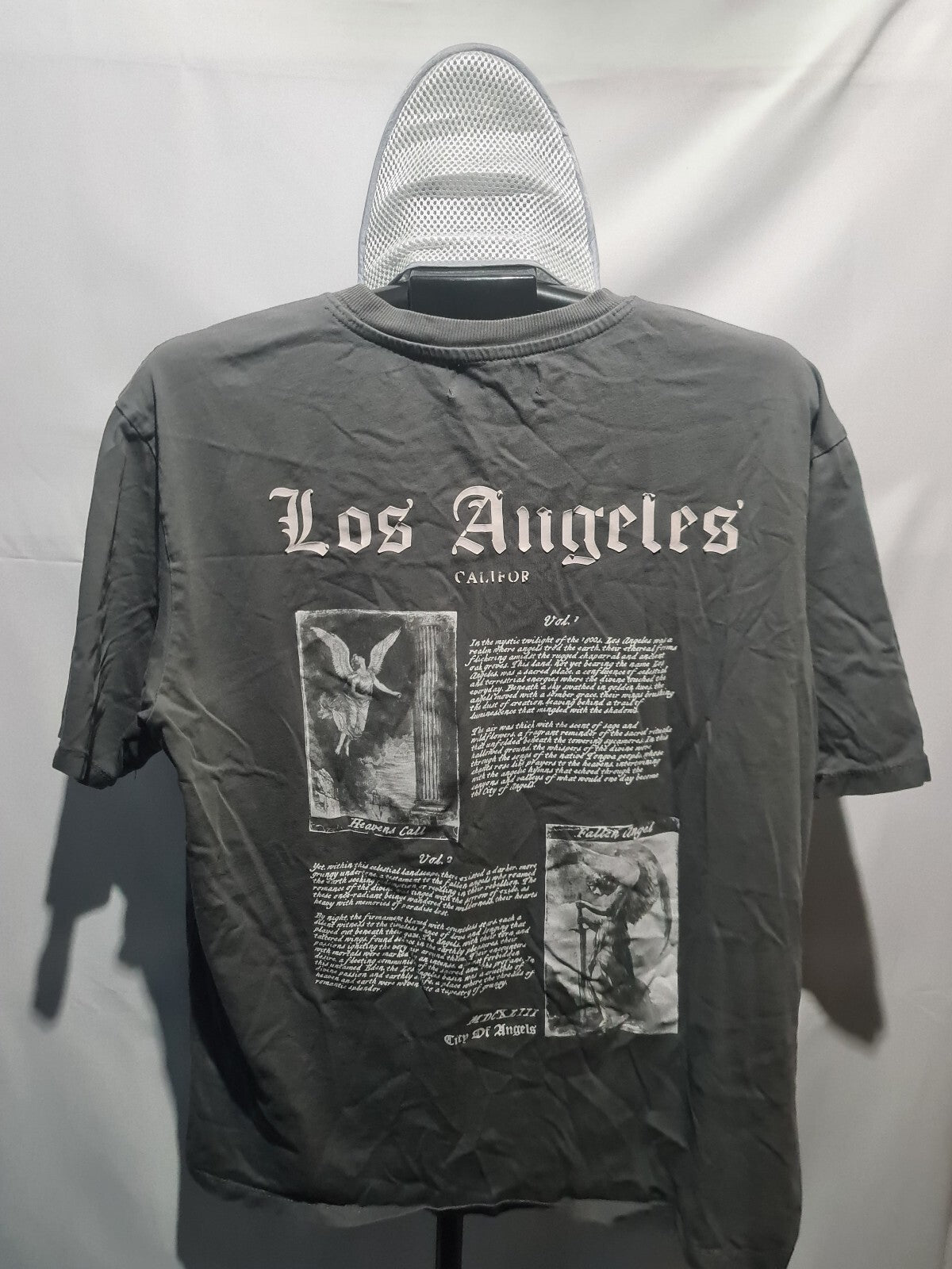 Primark grey Los Angeles graphic T-shirt