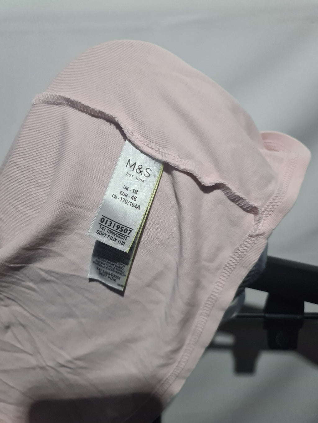 M&S pale pink short sleeve T-shirt