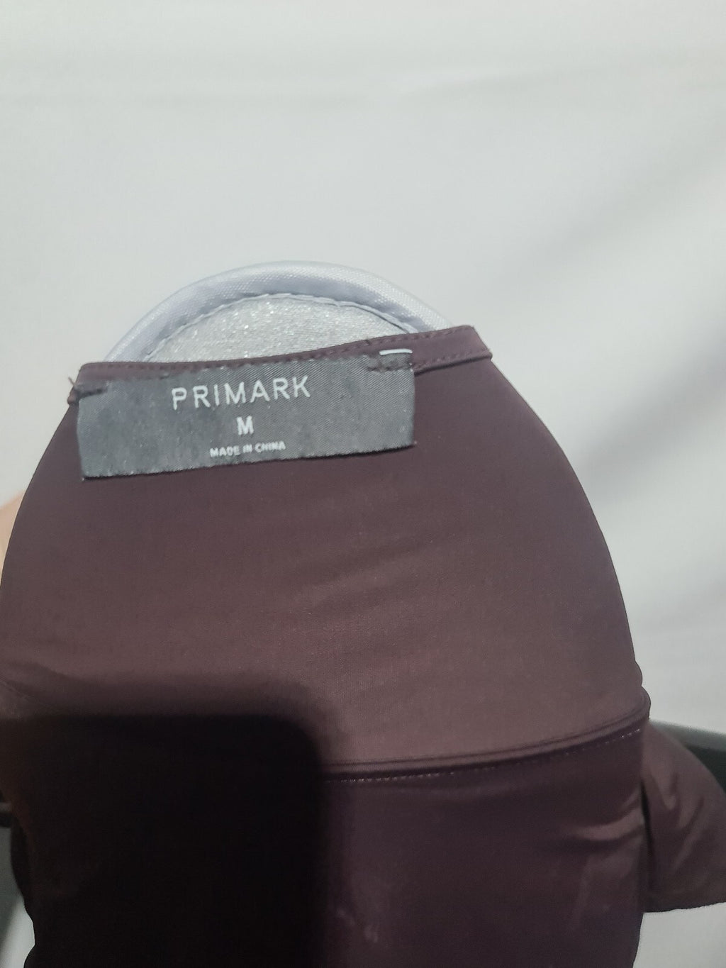 Primark burgundy short sleeve top