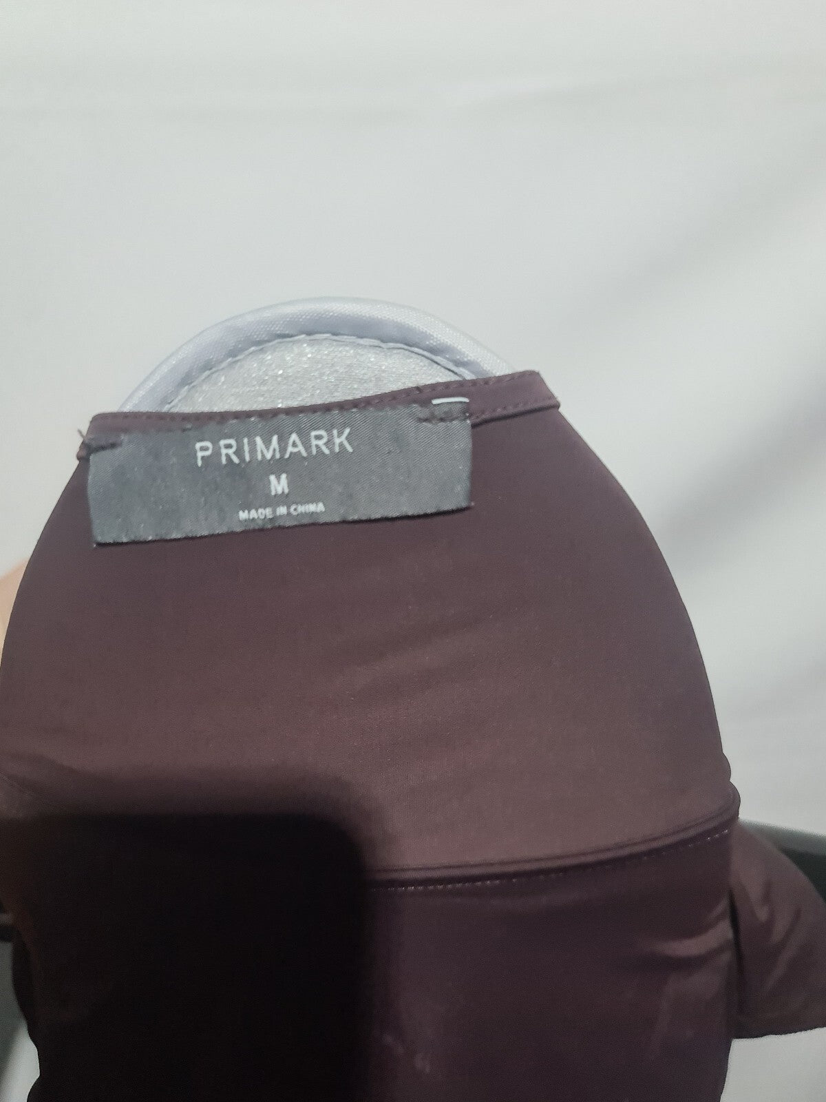 Primark burgundy short sleeve top