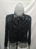 Shein black lace long sleeve top
