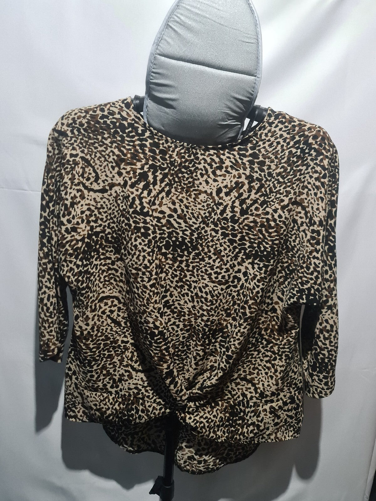 Primark leopard print 3/4 sleeve top