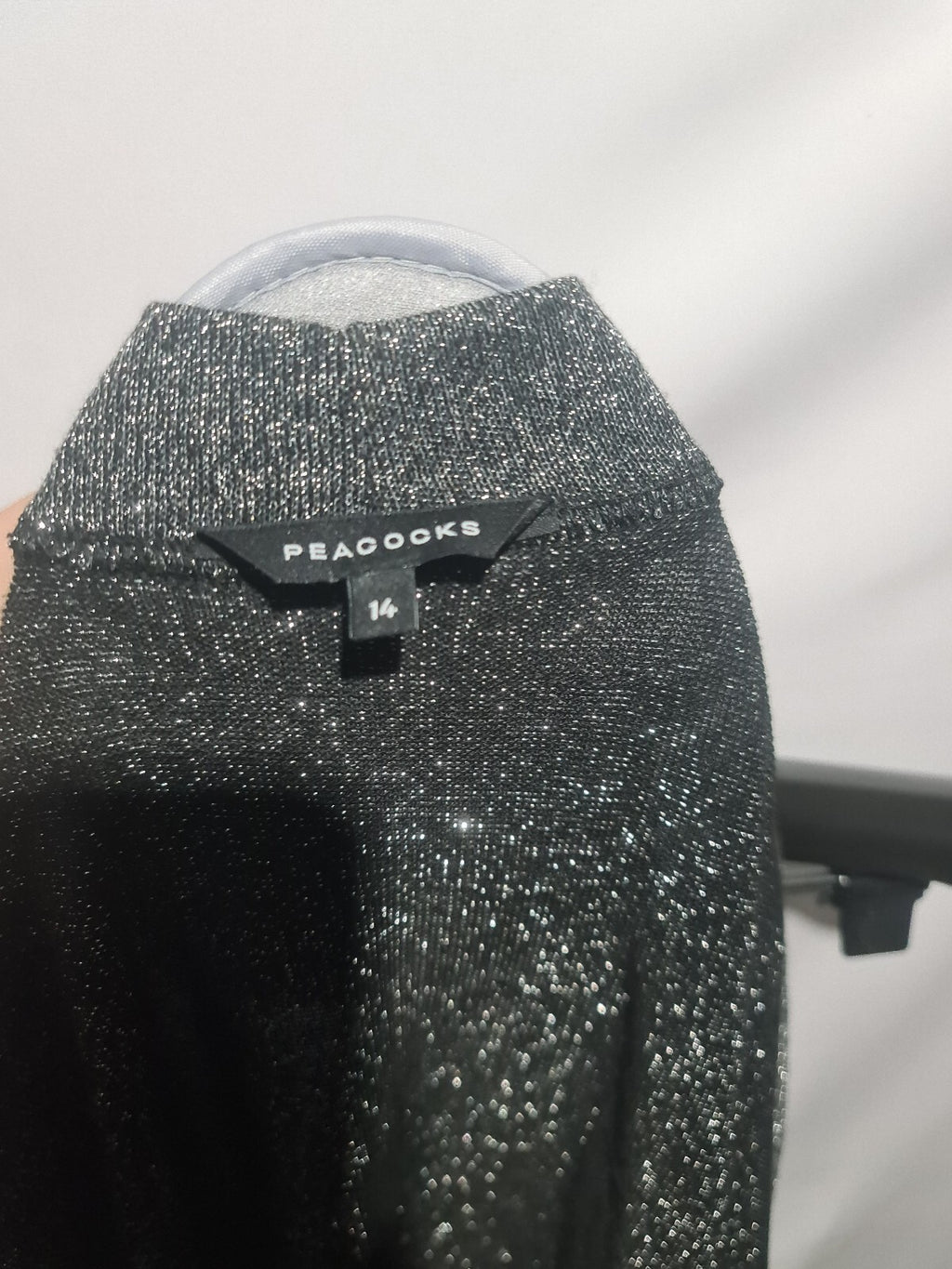Paddocks black metallic open cardigan