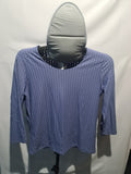 F&F lavender textured 3/4 sleeve top