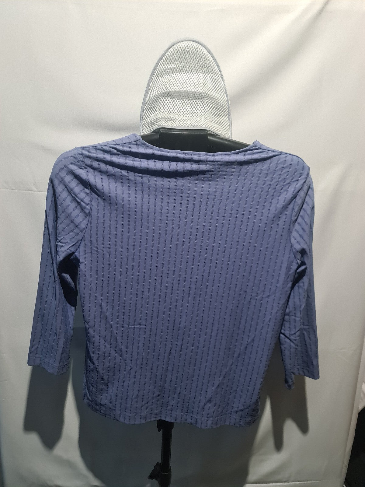 F&F lavender textured 3/4 sleeve top