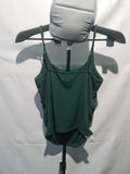 Dazy dark green strappy bodysuit