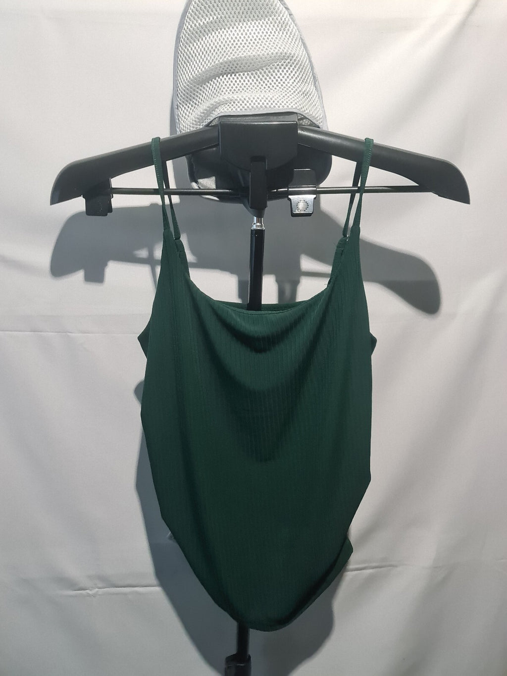 Dazy dark green strappy bodysuit