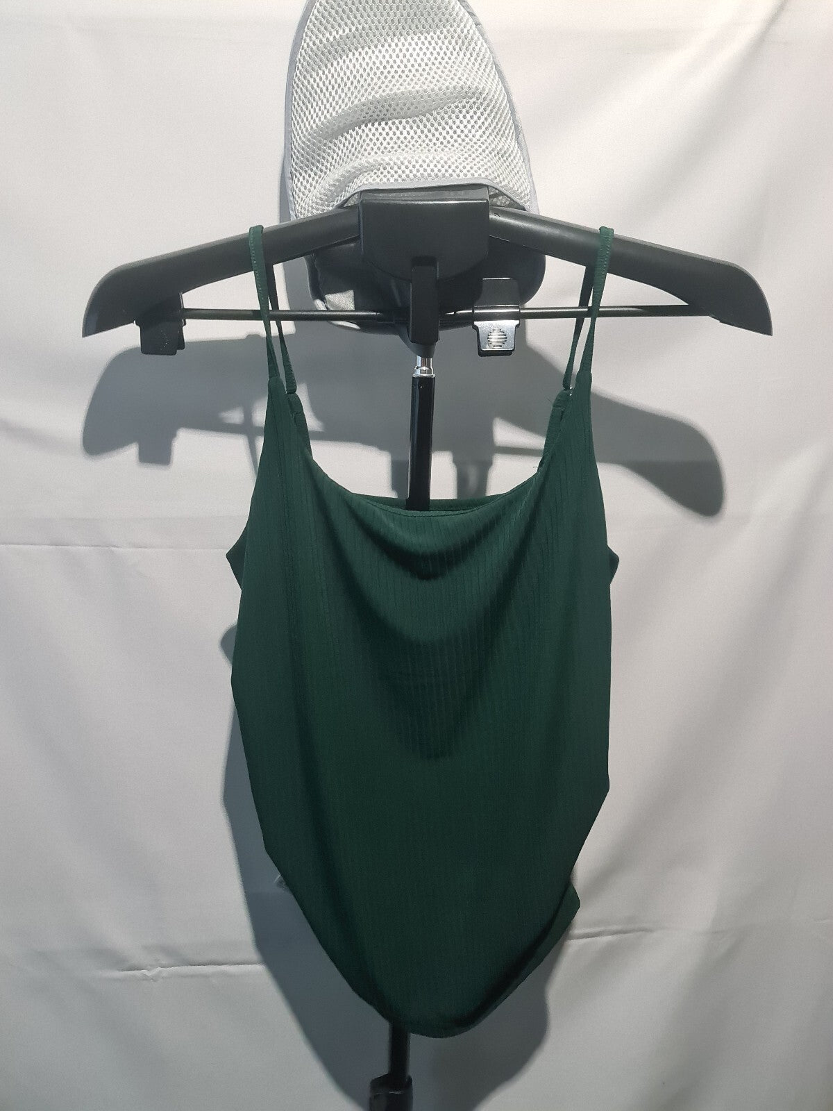 Dazy dark green strappy bodysuit