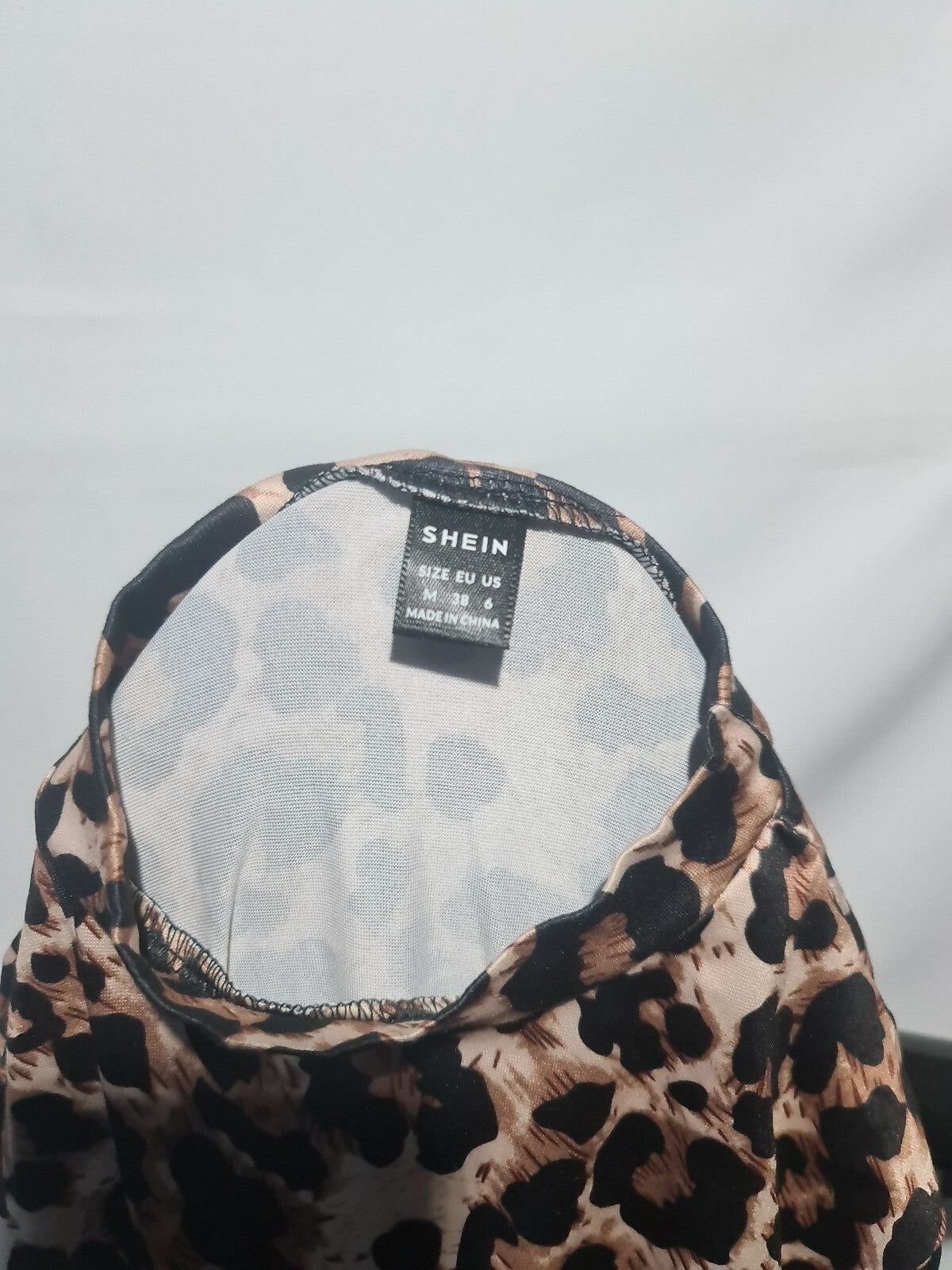 Shein leopard print long sleeve top