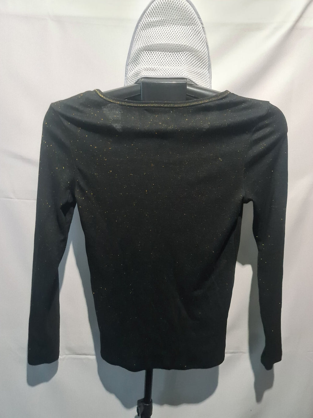 Black long sleeve sparkle top