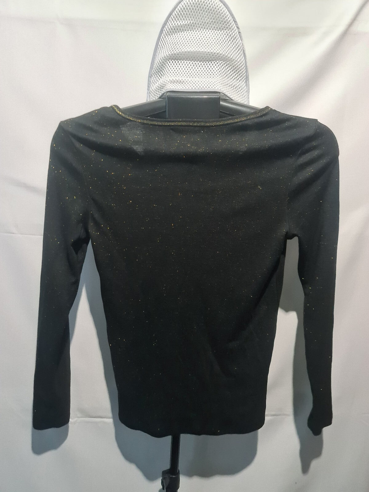 Black long sleeve sparkle top