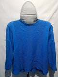 Mitzy blue long sleeve knit top