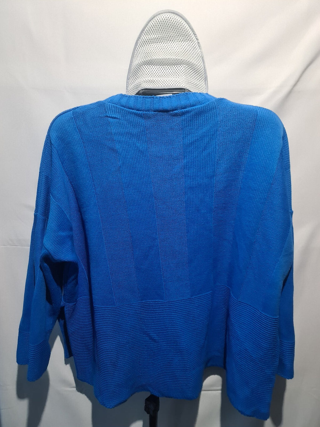 Mitzy blue long sleeve knit top