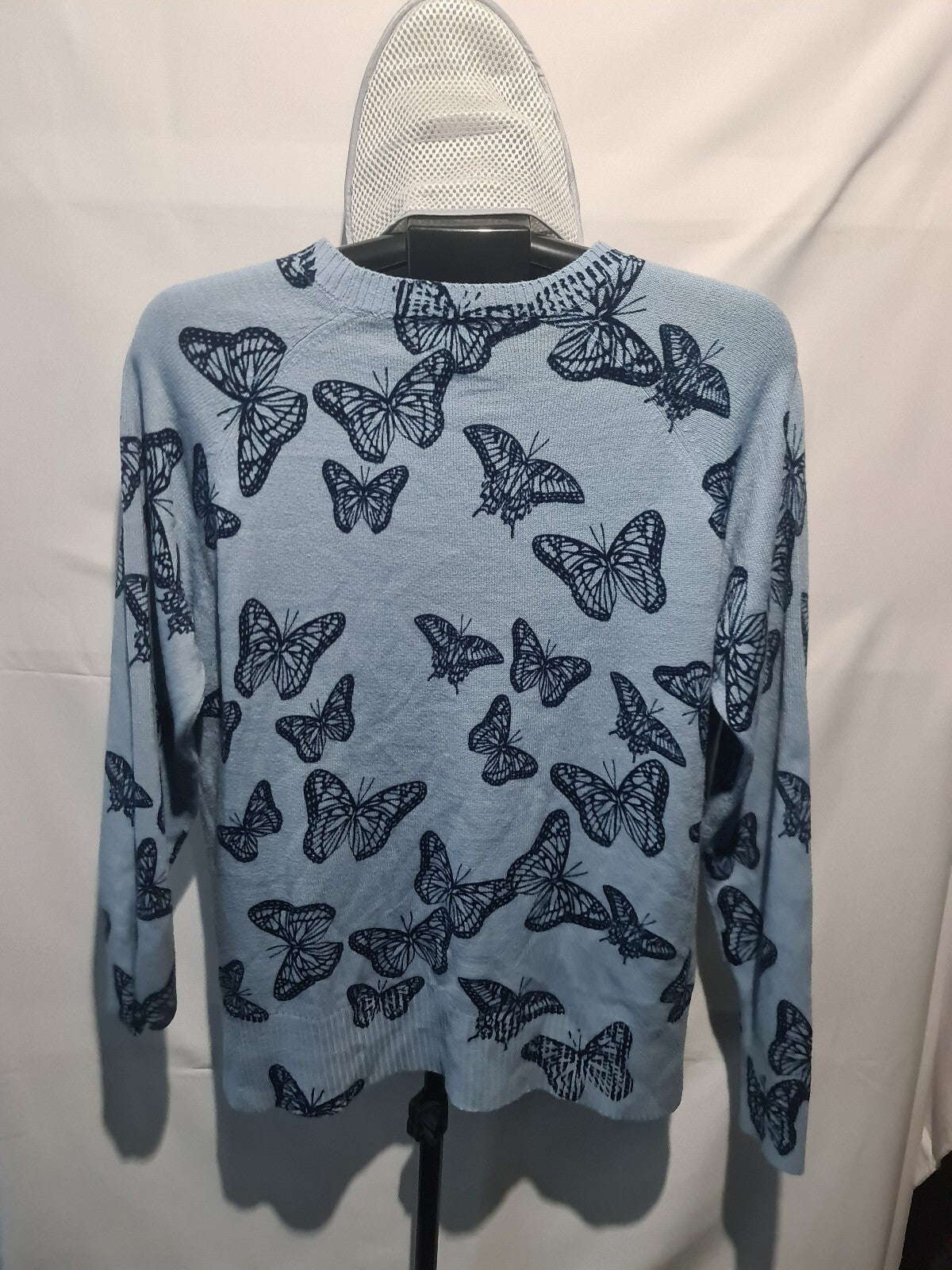 Papaya light blue butterfly sweater