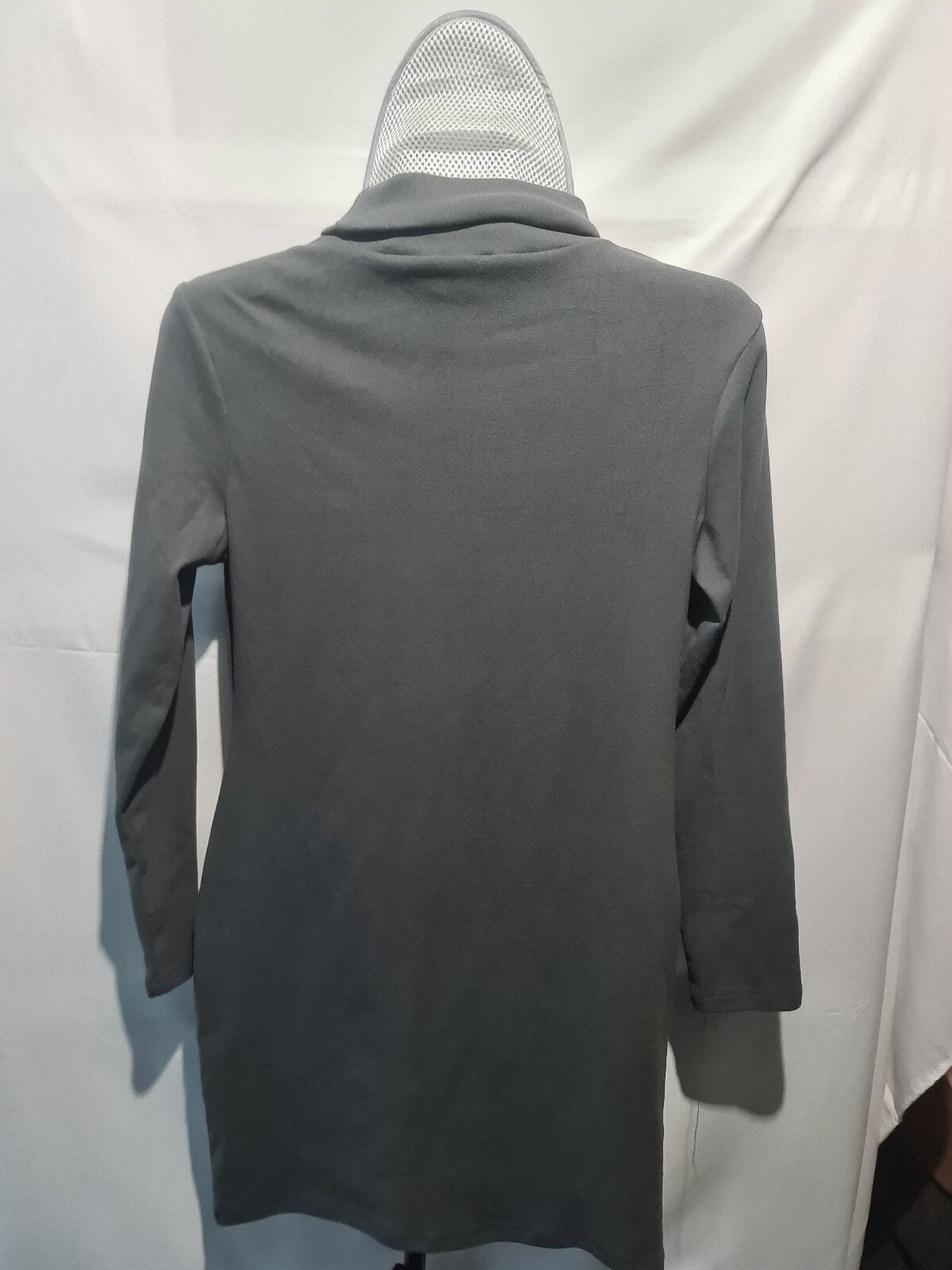 Gray long sleeve turtleneck tunic