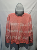 Coral tie dye sweatshirt