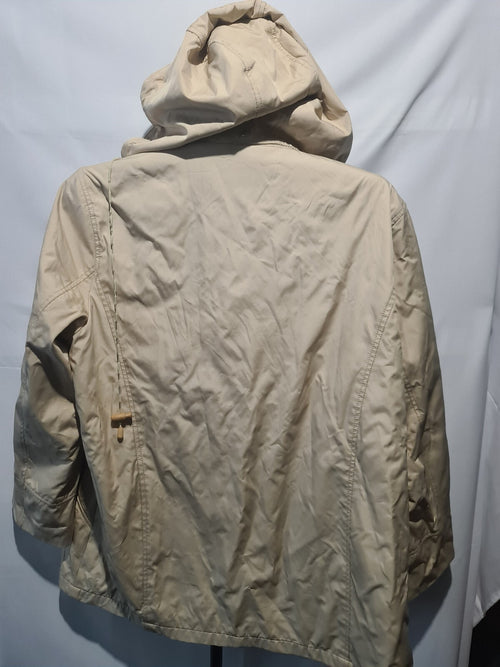 Beige hooded jacket