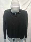 Black crew neck sweater