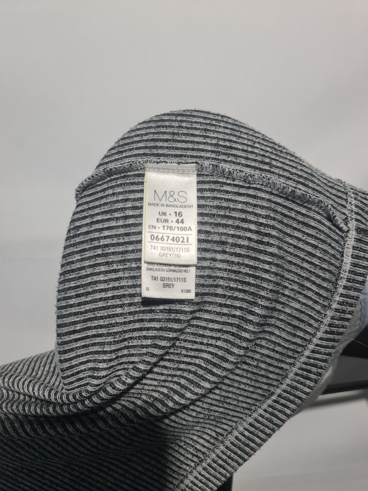 M&S gray long sleeve roll neck top