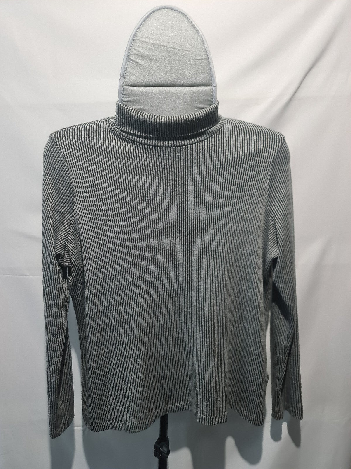 M&S gray long sleeve roll neck top