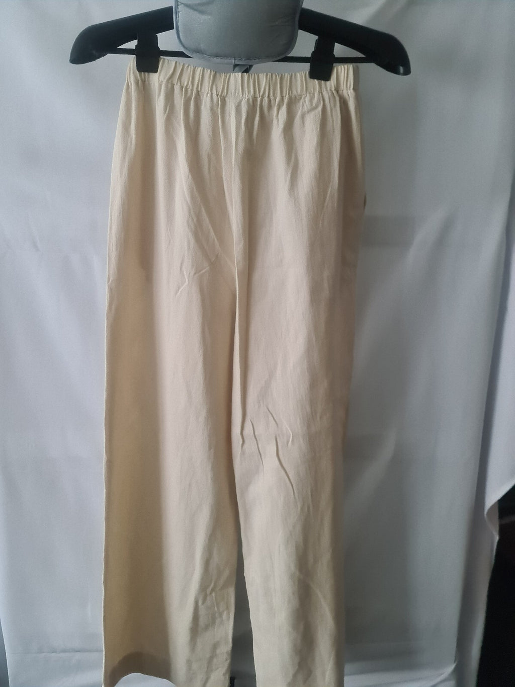 Shein cream wide leg trousers