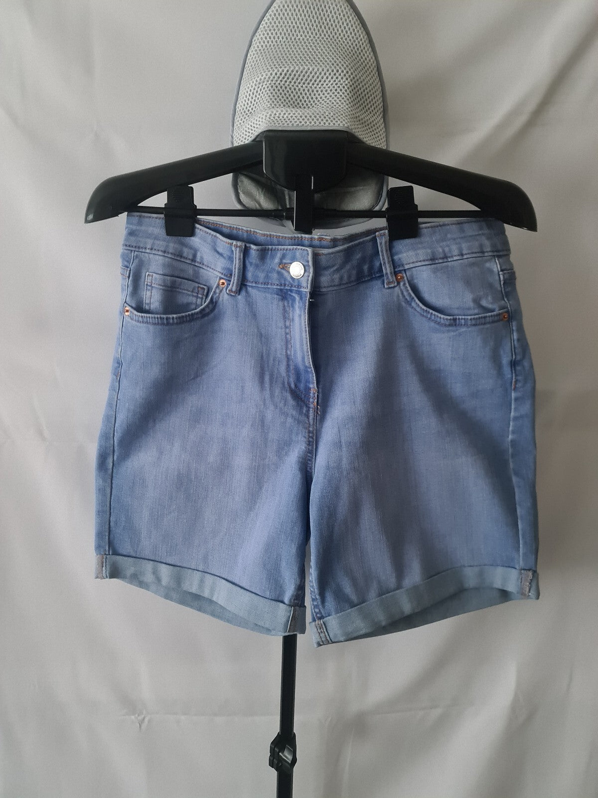 Papaya light blue denim shorts