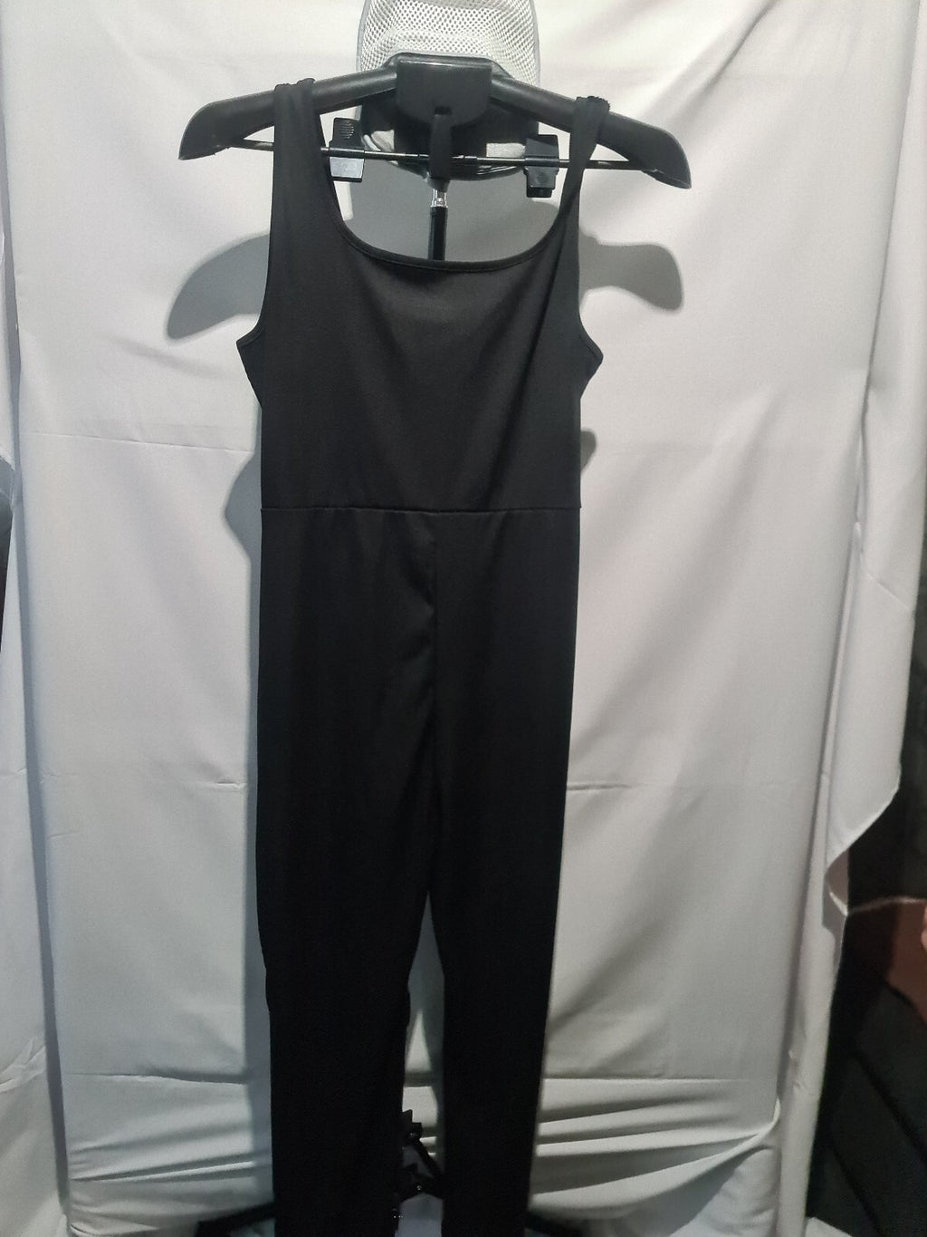 Shein black sleeveless jumpsuit