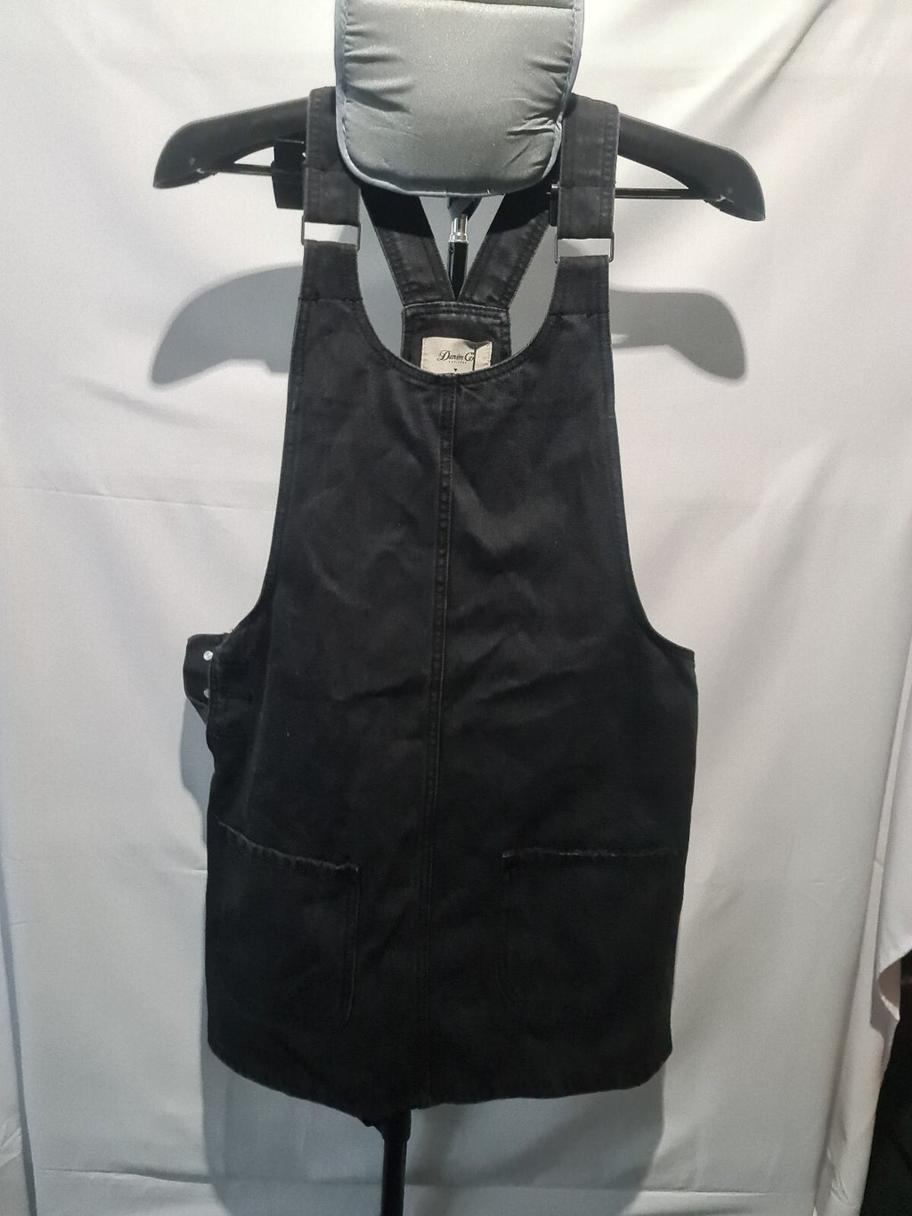 Denim Co black pinafore dress