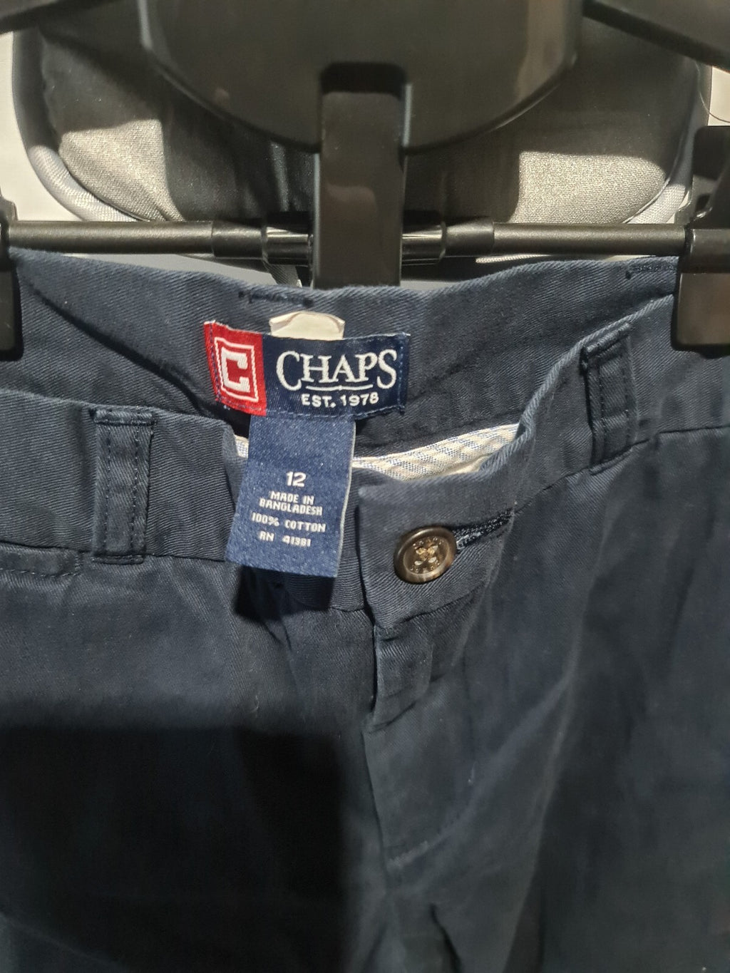 Chaps navy trousers
