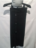 Jo black ribbed maxi skirt