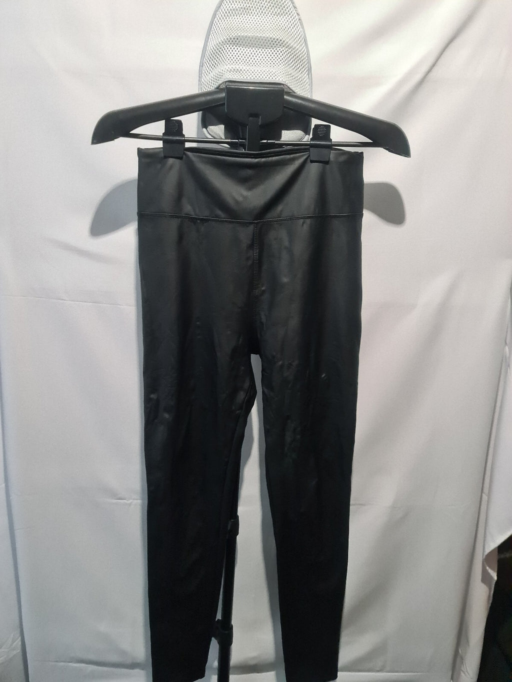 Quiz black faux leather leggings