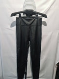 Quiz black faux leather leggings