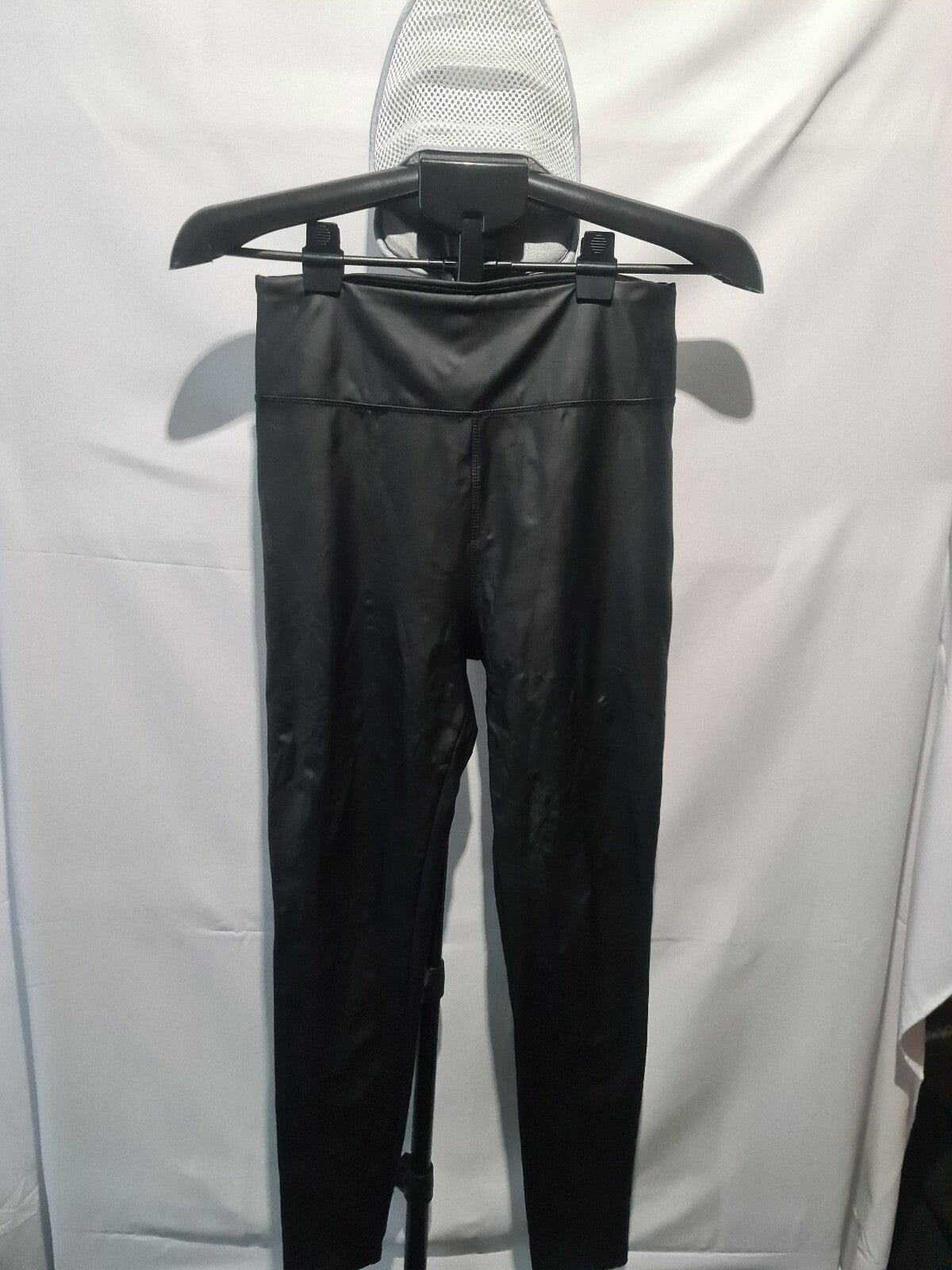 Quiz black faux leather leggings