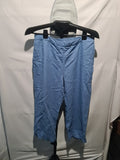 Damart light blue cropped trousers