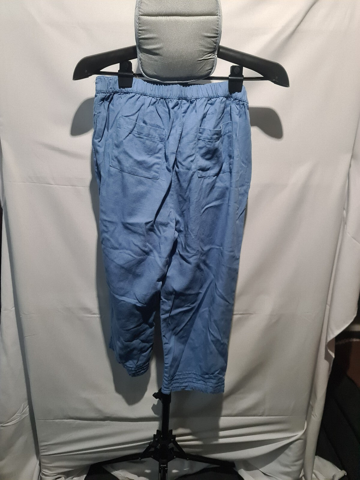 Damart light blue cropped trousers
