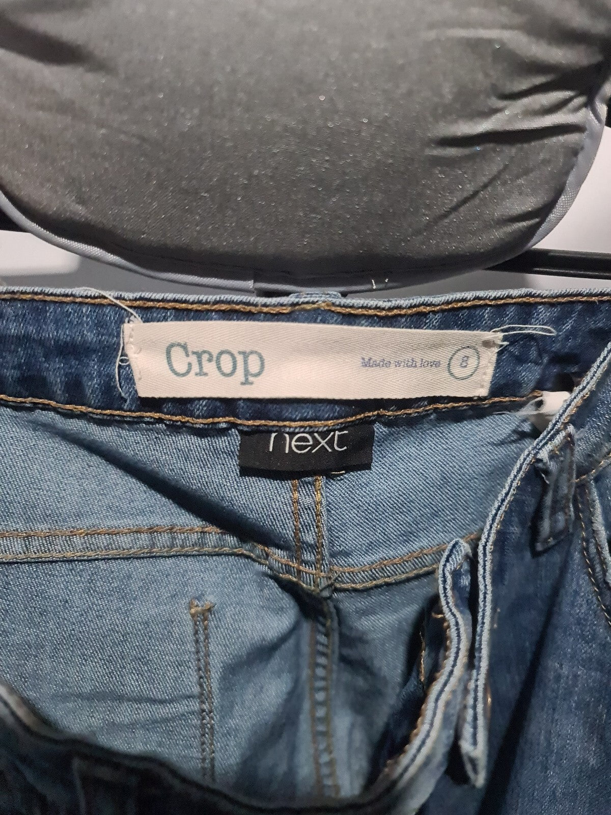 Next Crop blue cuffed jeans