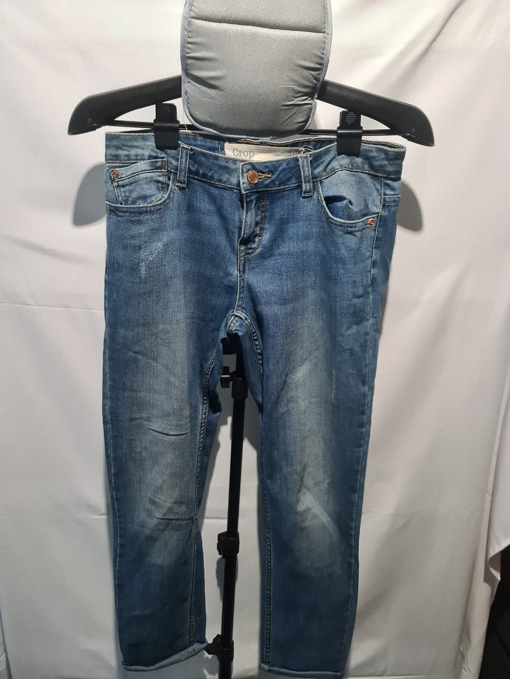 Next Crop blue cuffed jeans