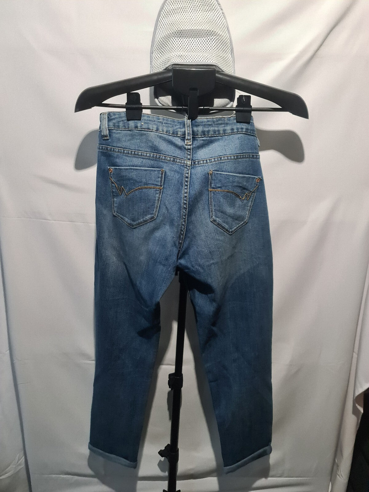 Next Crop blue cuffed jeans