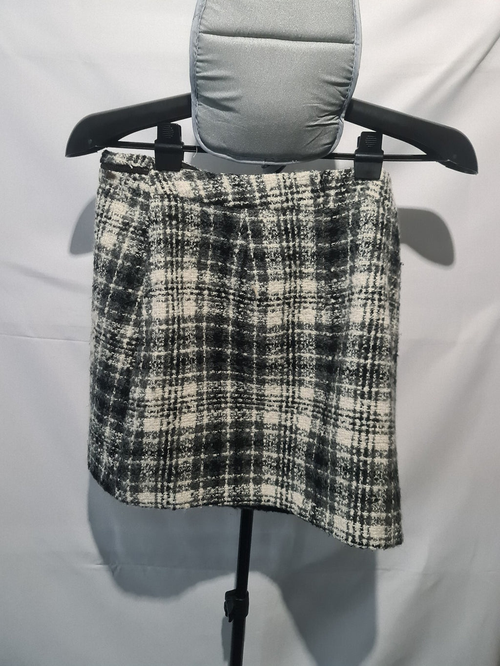 New Look black white plaid mini skirt