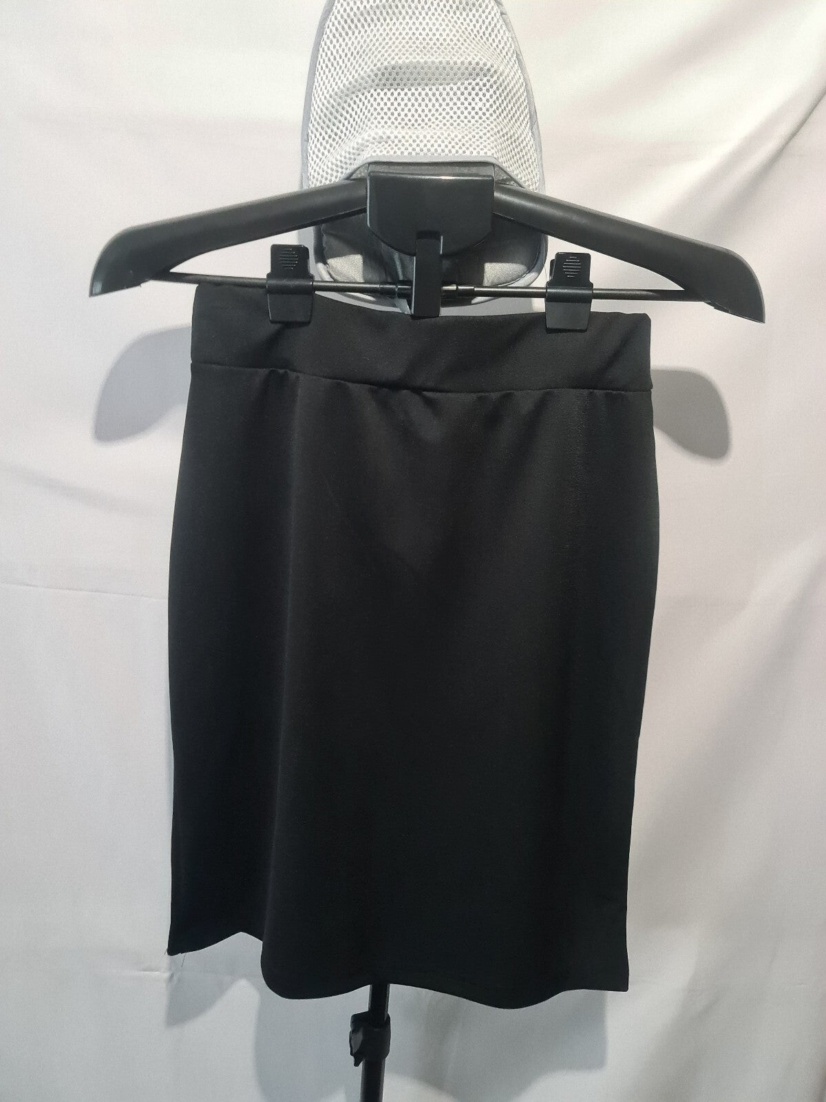 Shein black chain detail pencil skirt
