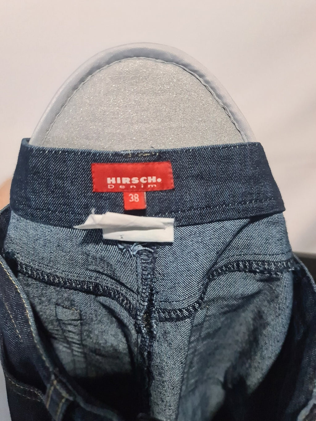 Blue denim skirt