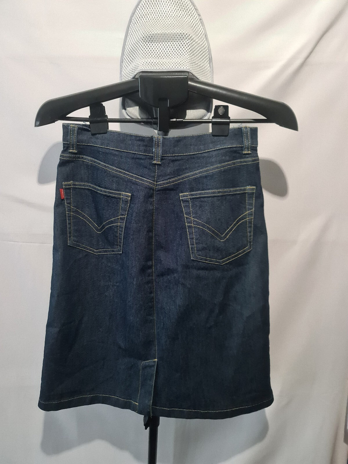 Blue denim skirt