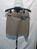 Geometric bow detail mini skirt